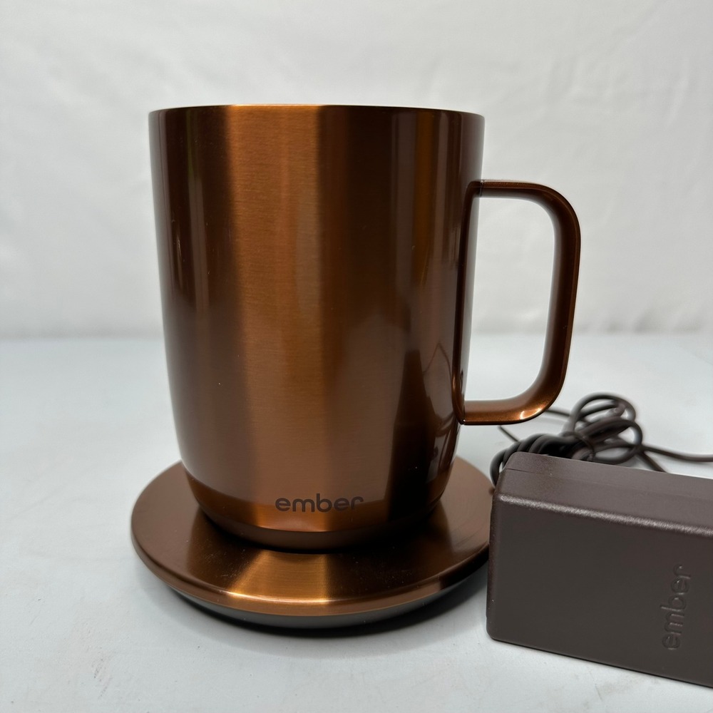 Ember Mug 2 Smart Temperature Control Coffee Mug 10oz Metallic Copper Edition